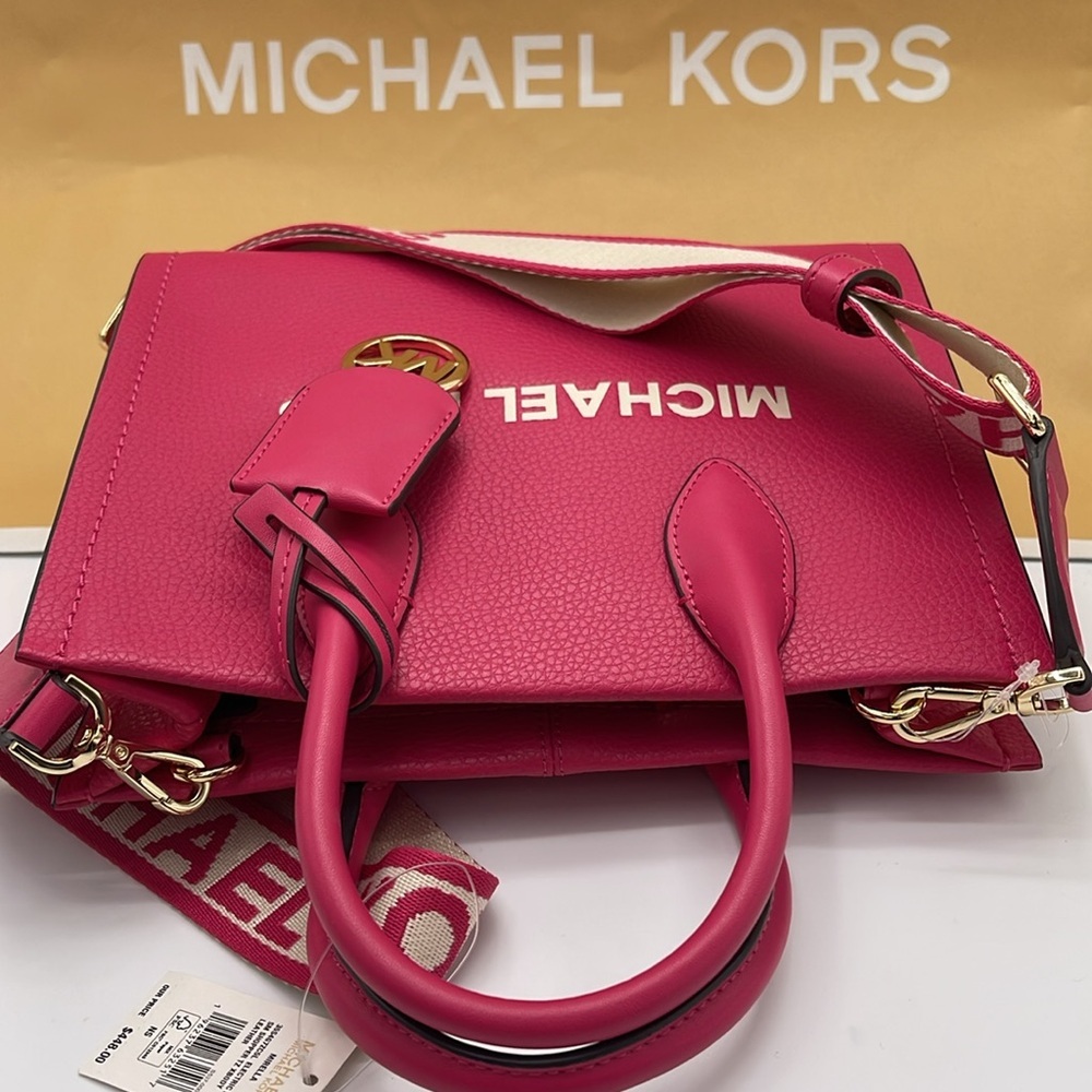 MICHAEL KORS
Mirella Sm Pebbled Leather Crossbody Bag Tote
Electric Pink
NWT - Picture 6 of 16